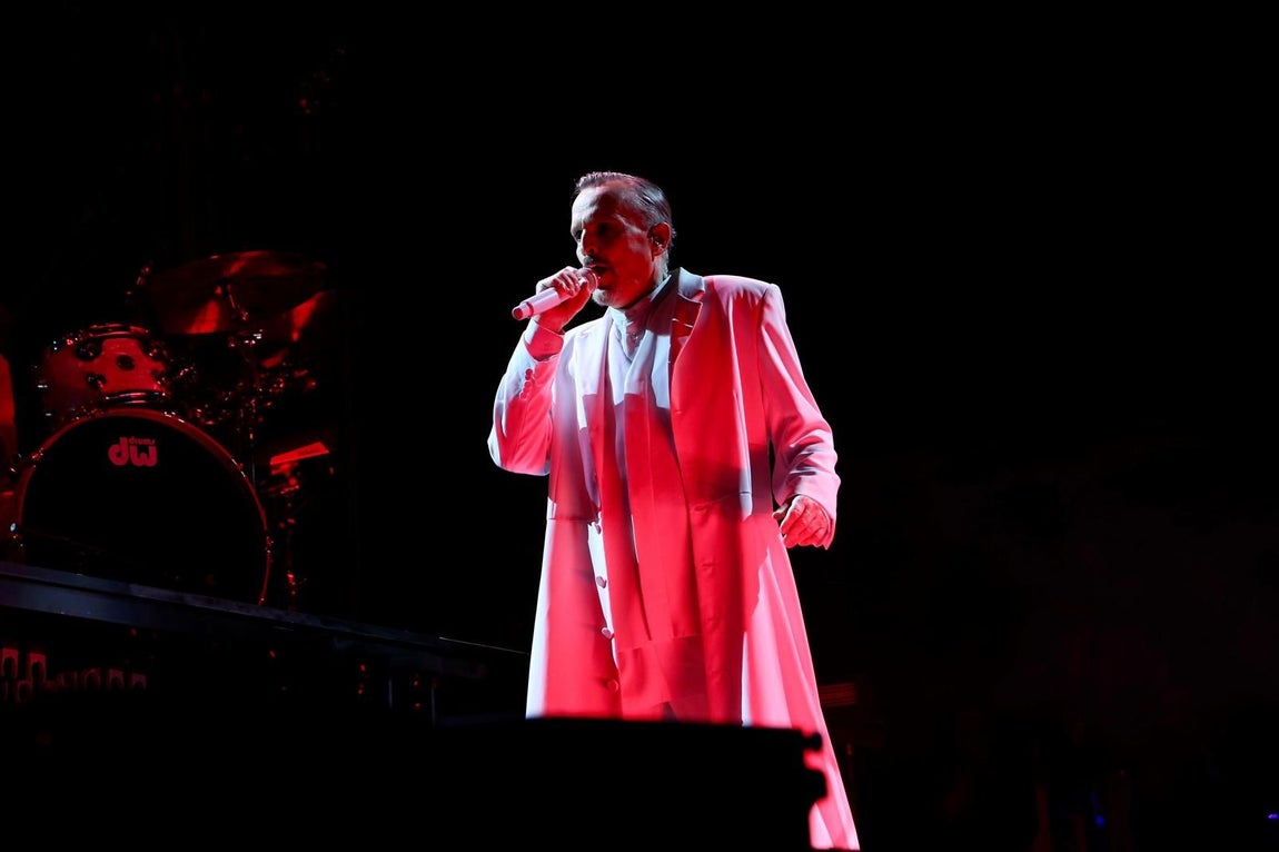 Concierto de Miguel Bosé en la Plaza de España