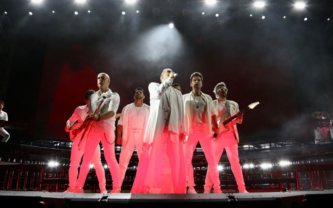 Concierto de Miguel Bosé en la Plaza de España