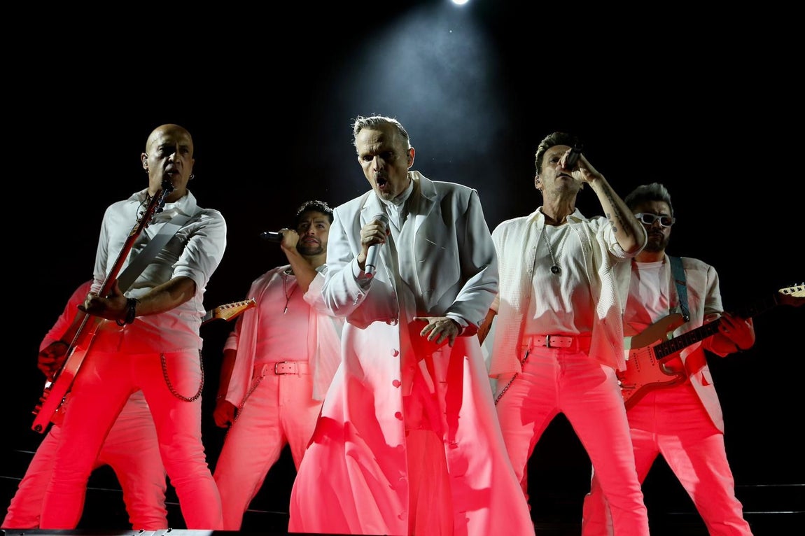 Concierto de Miguel Bosé en la Plaza de España
