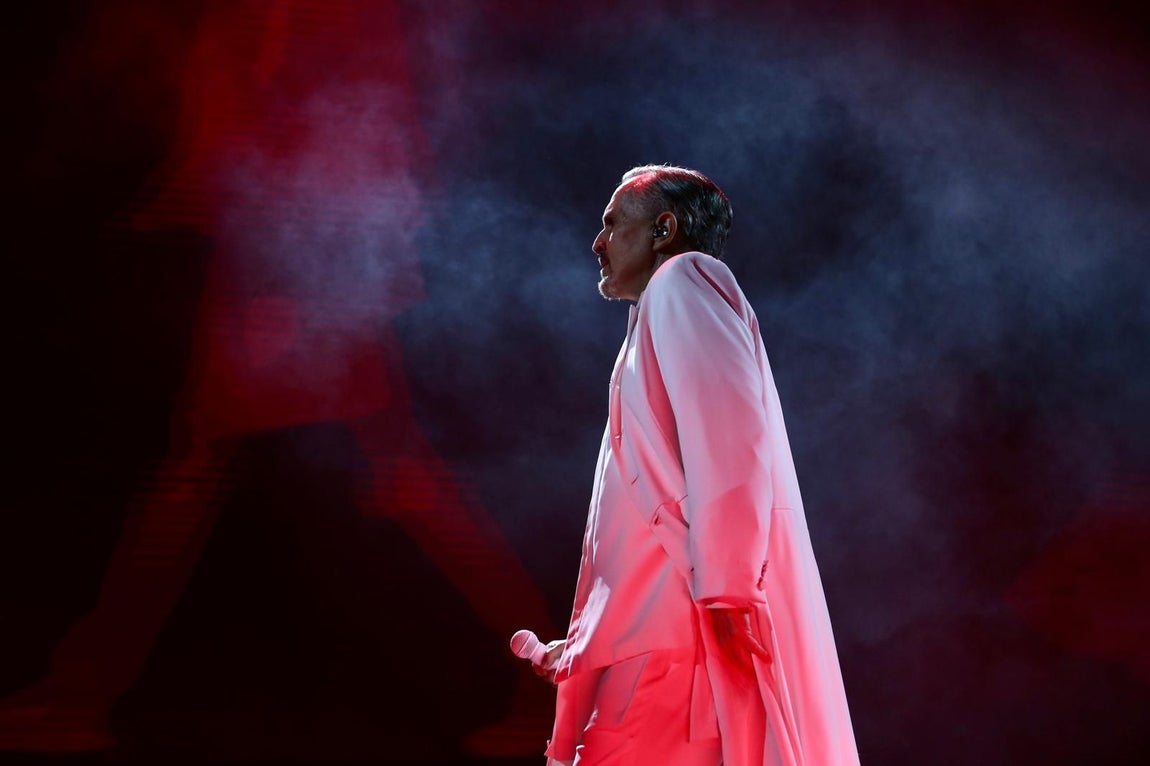 Concierto de Miguel Bosé en la Plaza de España