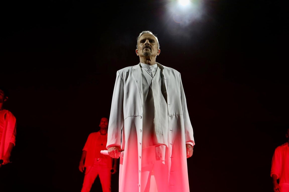 Concierto de Miguel Bosé en la Plaza de España