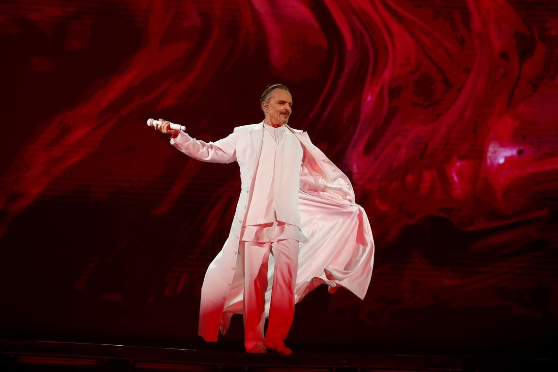 Concierto de Miguel Bosé en la Plaza de España