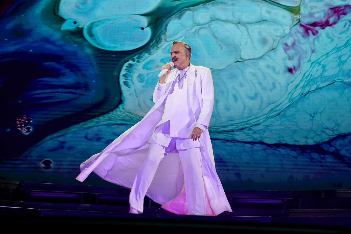 Concierto de Miguel Bosé en la Plaza de España