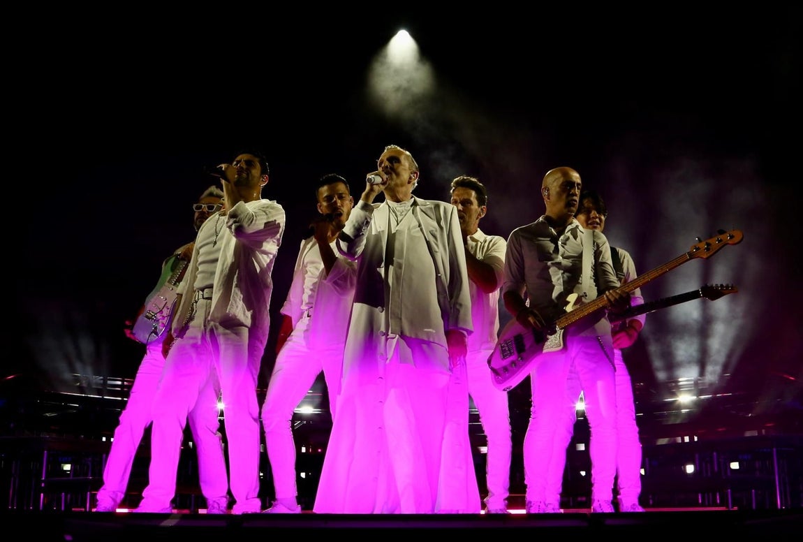 Concierto de Miguel Bosé en la Plaza de España