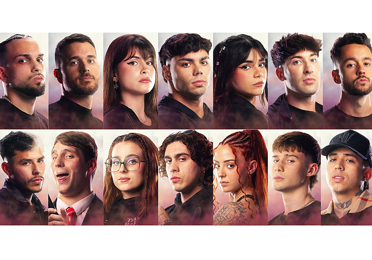 Montaje de los 'boxeadores' de la Velada del Año V