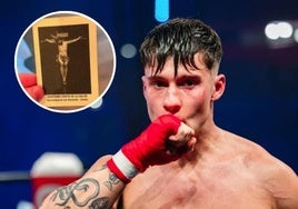 El argentino Tomás Mazza se encomendó al Cristo de la Salud de San Bernardo antes de su combate en 'La Velada del Año V' en Sevilla