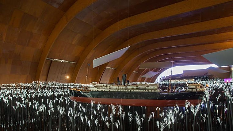 Interior del Pabellón de la Navegación