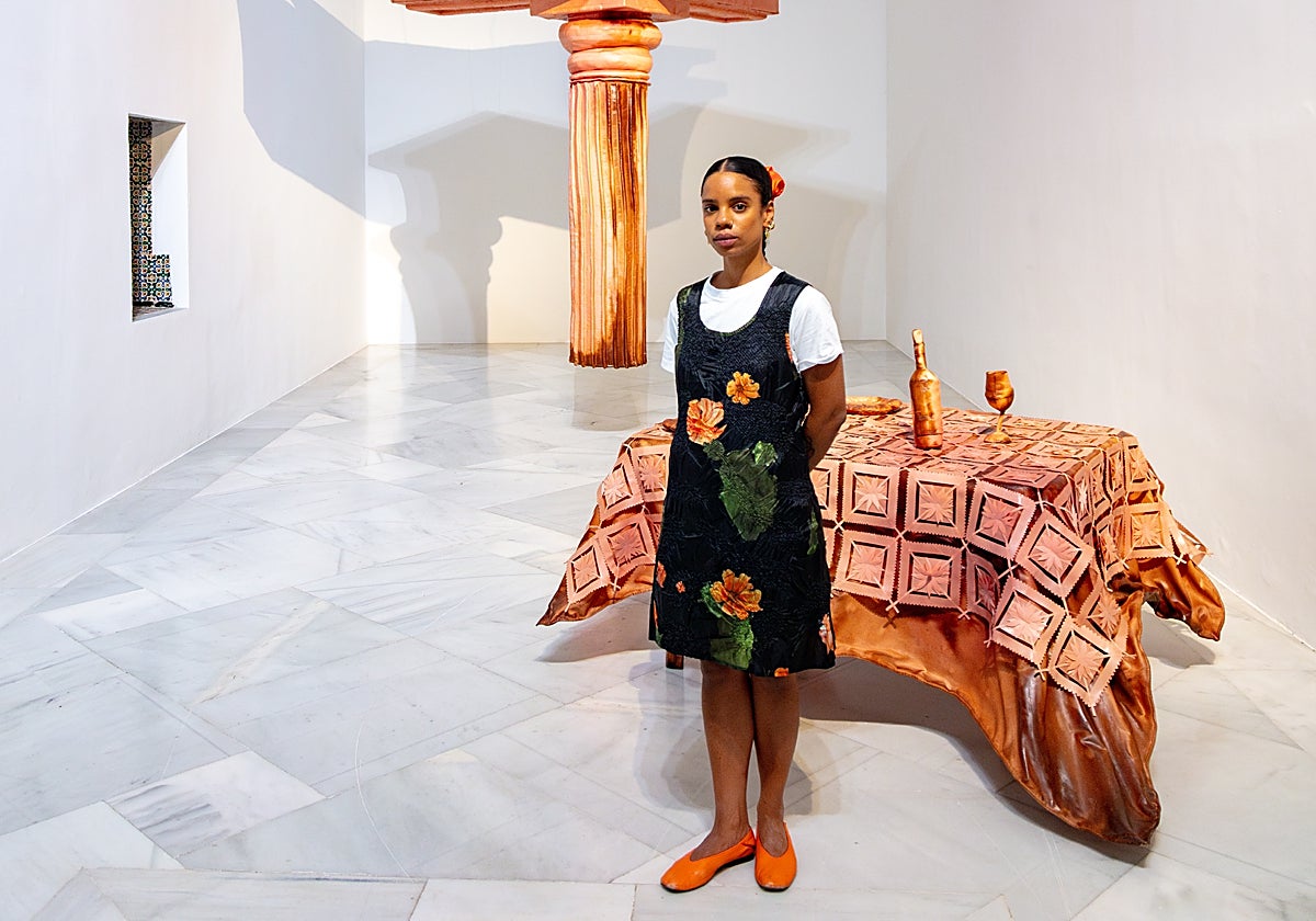 La artista angoleña Saldra Poulson expone por primera vez en tierras españolas