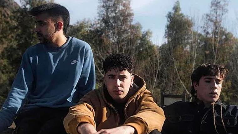 Carlos, Juan y Víctor, integrantes de Sanguijuelas del Guadiana