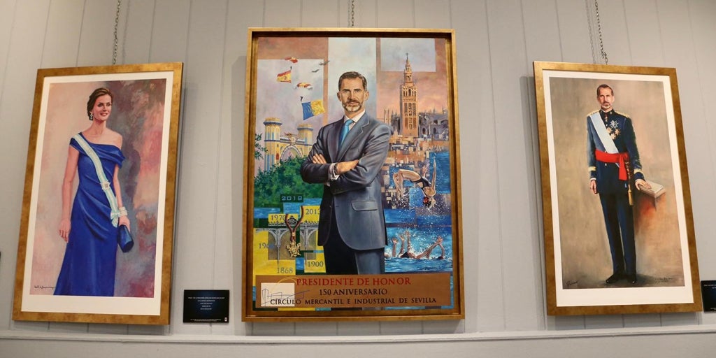 El Círculo Mercantil de Sevilla expone miradas de distintos artistas sobre Felipe VI