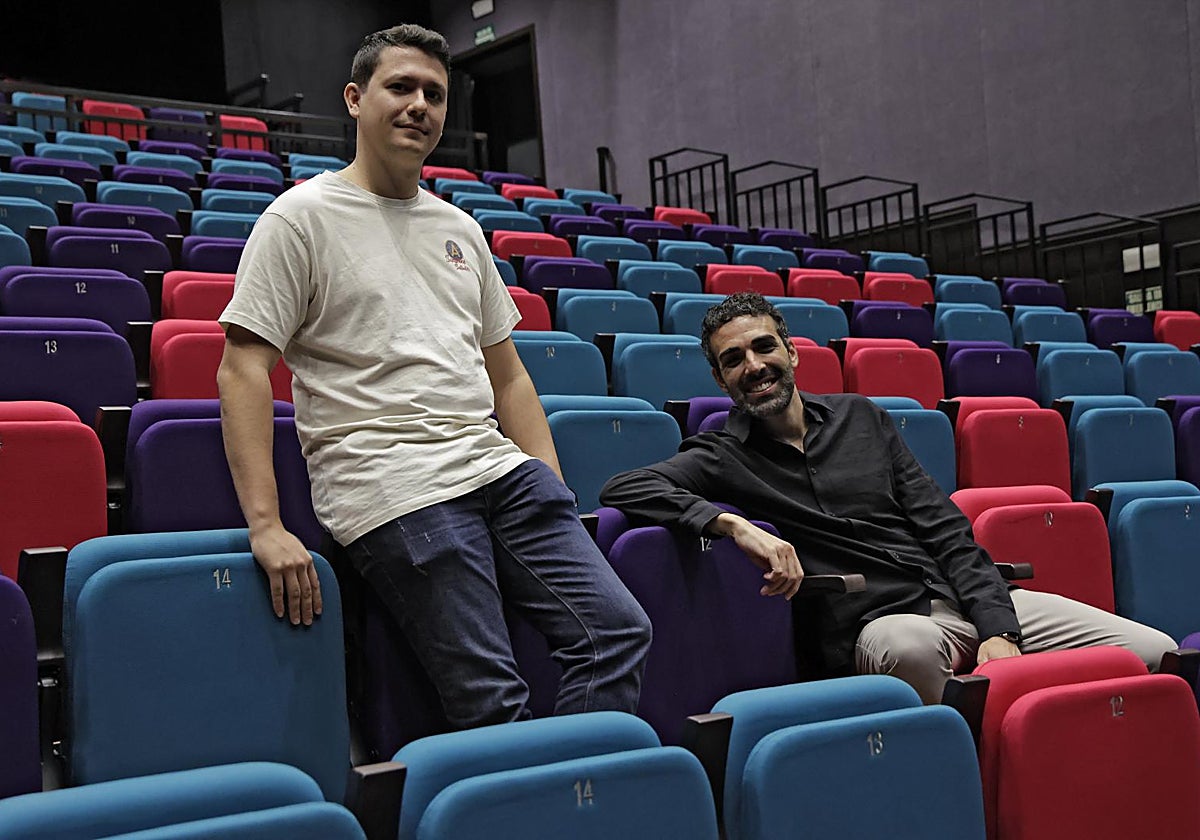 Los protagonistas de 'Derbi de Ramos', en la sala CITE