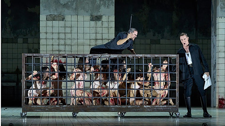 Moisés Marín (Rustighello) y Krzysztof Bączyk (Duque de Ferrara)