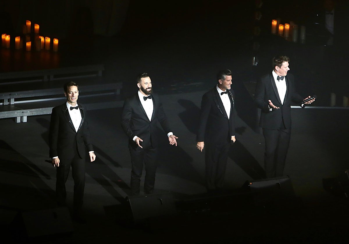 El grupo Il Divo durante su concierto en Sevilla