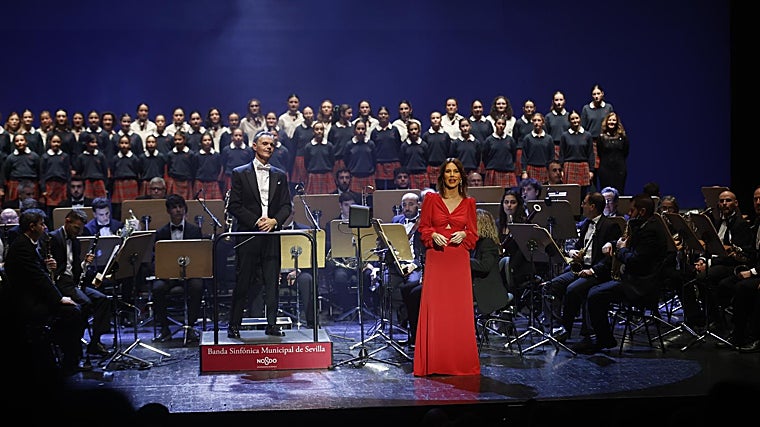 Victoria Romero at the top of the evening