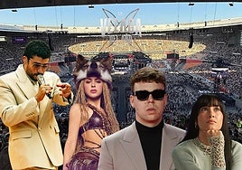 Los fans de la Velada del Año VI proponen a Bad Bunny y Shakira para actuar en Sevilla