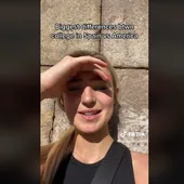 Una joven estadounidense se hace viral tras revelar las diferencias entre estudiar en EE.UU. y España: «La gente está fumando fuera de clase desde las 7.30»