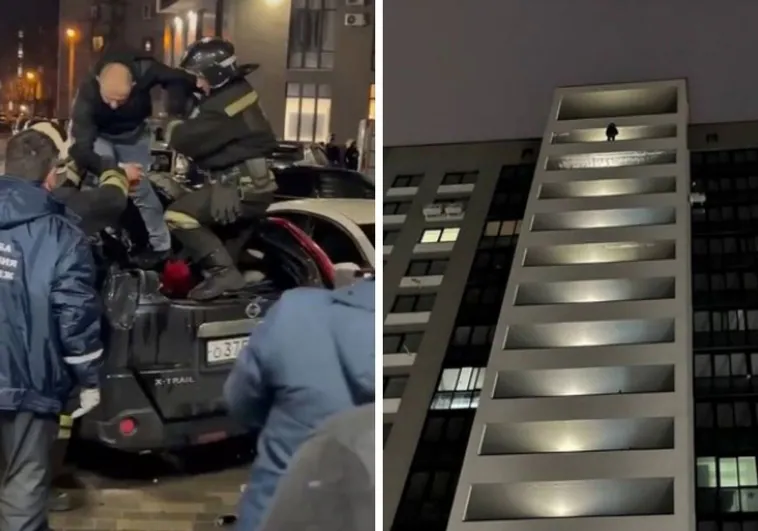 Un ruso borracho sobrevive a una caída de 19 pisos: «Parecía muy feliz, incluso cantaba»