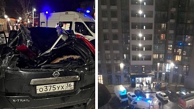 Así quedó el vehículo destrozado por el salto de Arthur