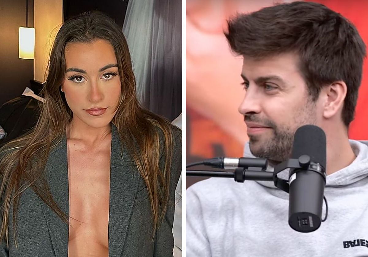 A la izquierda, Paula Gonu; a la derecha, Piqué