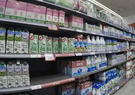 Una estadounidense alucina en un supermercado español por un detalle de la sección de leche