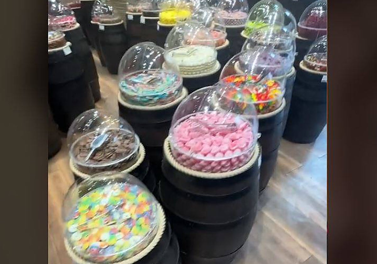 Detalle del interior de una de estas tiendas