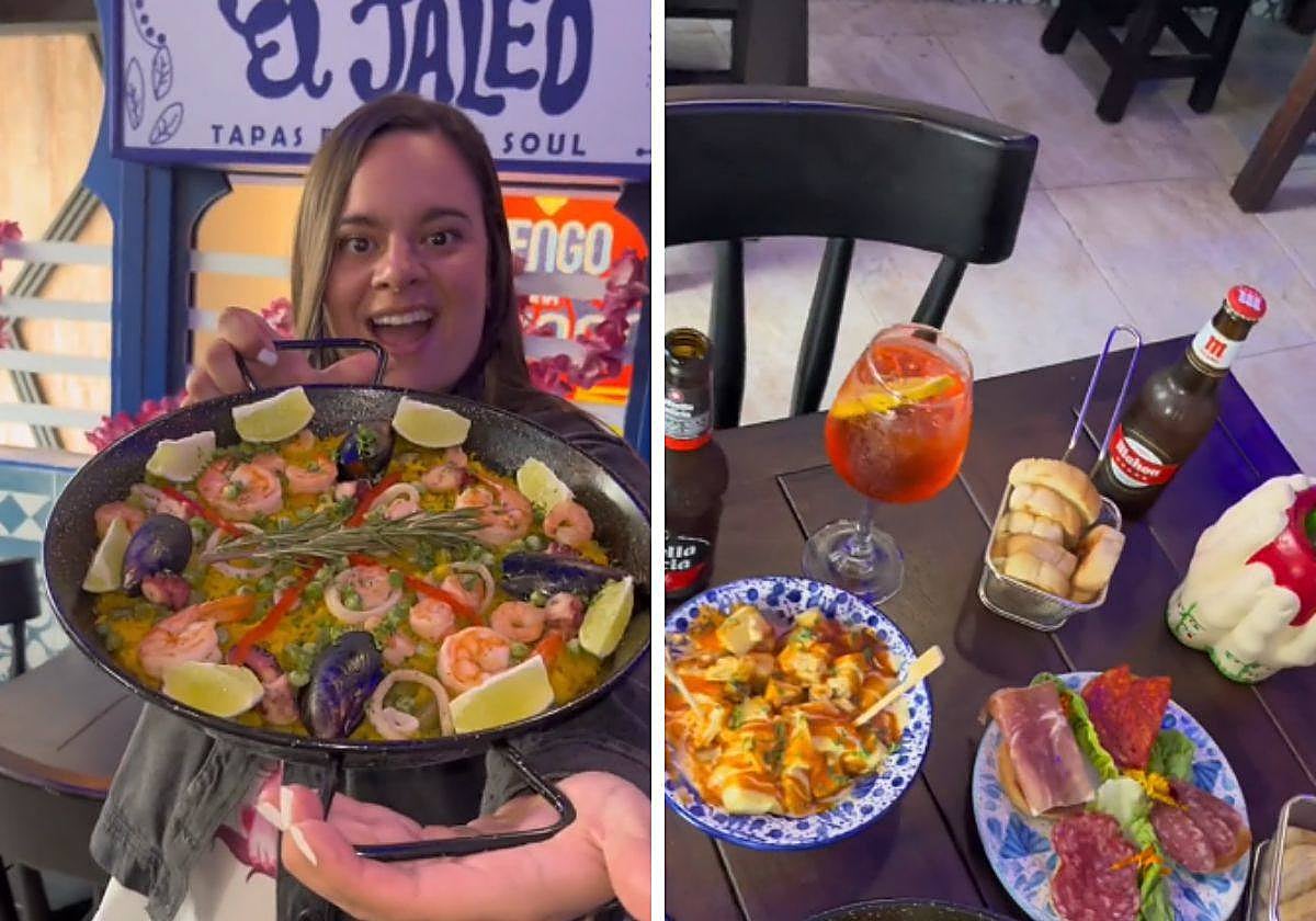 Los platos del restaurante español en Colombia