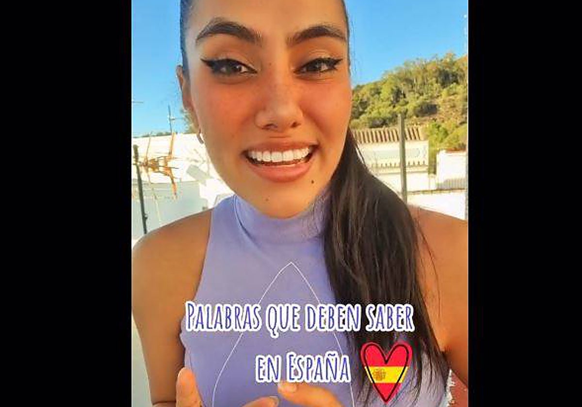 Camilia, durante su vídeo