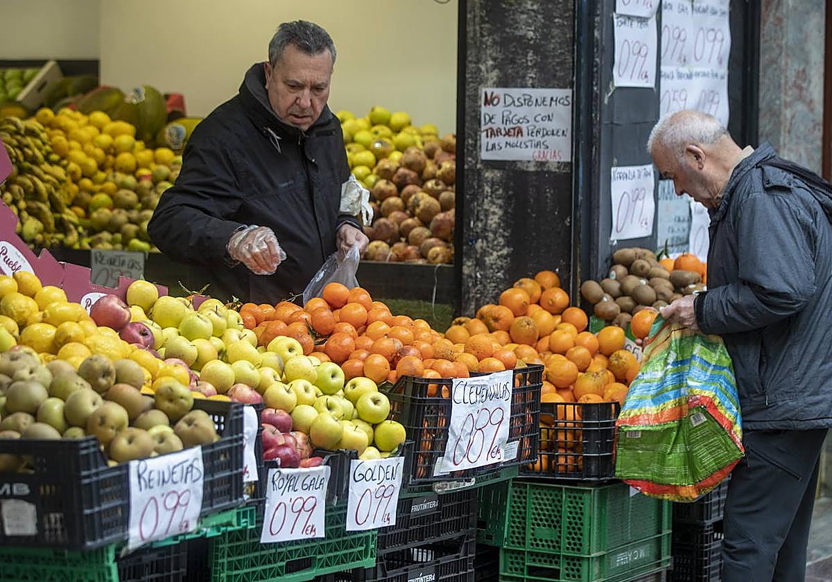 Una frutería en España