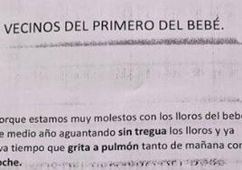 La pelea de vecinos por los llantos de un bebé que indigna a las redes: «Qué falta de empatía»