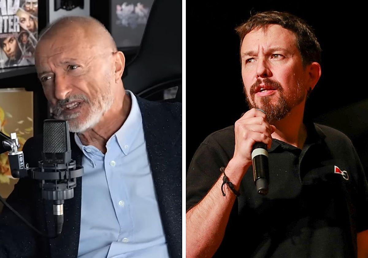 Arturo Pérez-Reverte y Pablo Iglesias