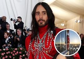 La última proeza de Jared Leto: escala el Empire State Building y acaba con las manos ensangrentadas