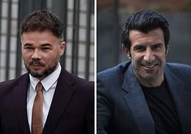 Figo y Rufián se enganchan por la investidura: de «chulito pseudo catalán» a una pulla con Hacienda