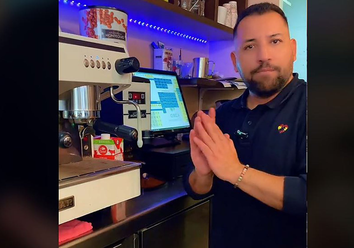 Un instante del vídeo con el consejo a tener en cuenta en los bares