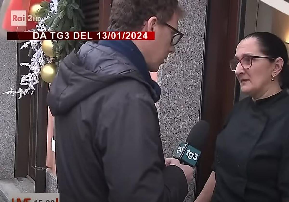 Giovanna Pedretti, en una entrevista en la RAI