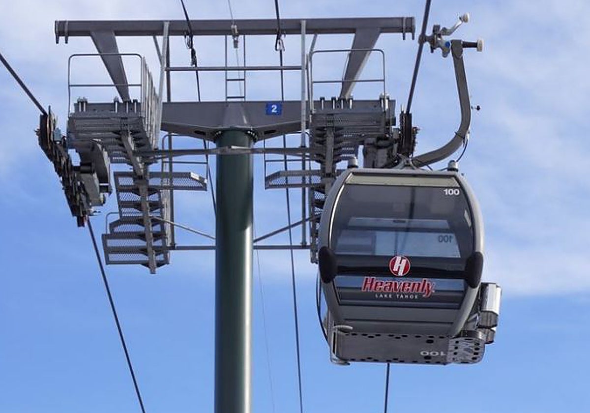 Una de las telecabinas de la estación en la que se produjeron los hechos