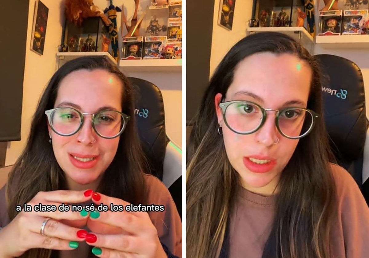 Leyre, durante su vídeo