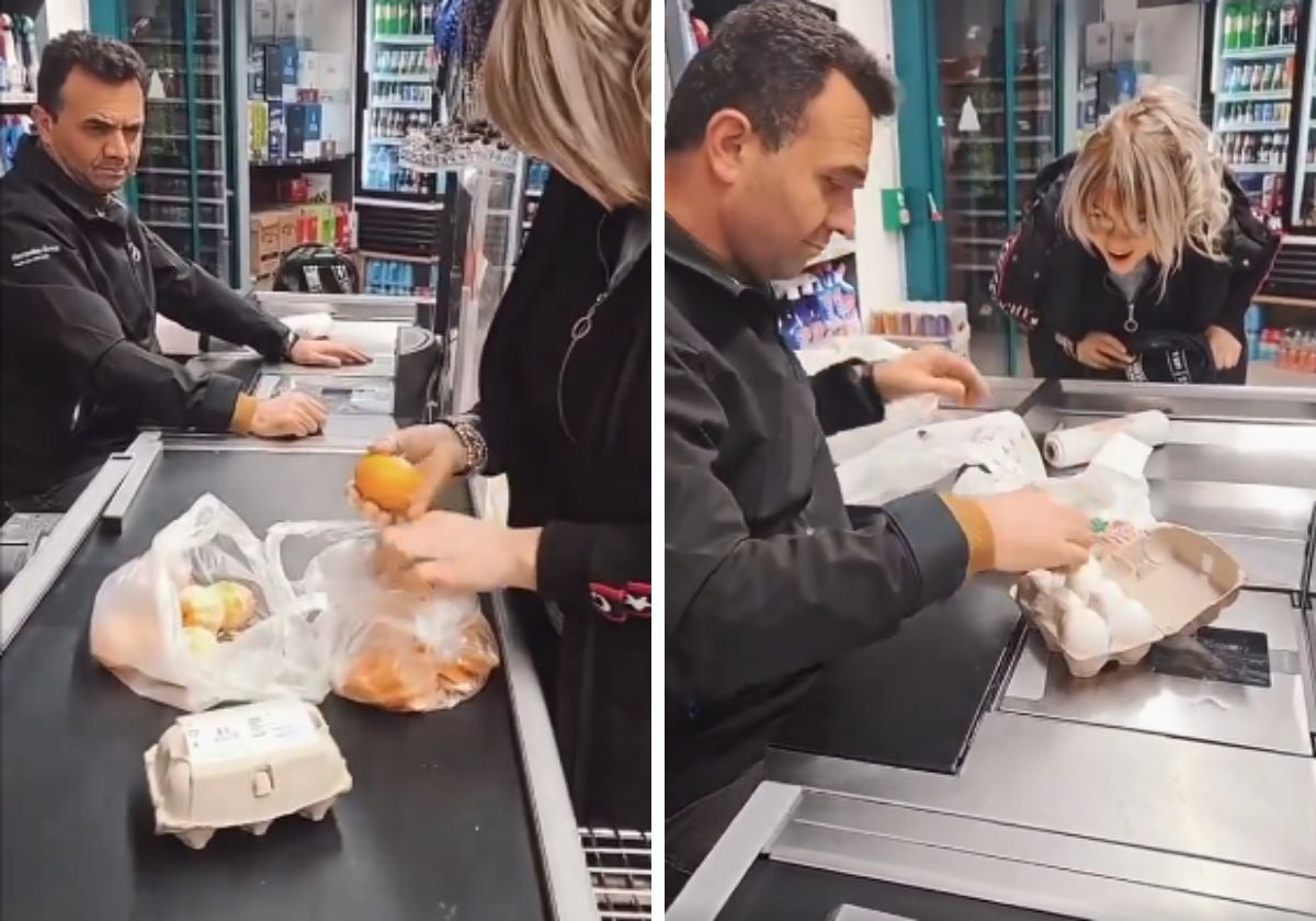La respuesta de un cajero a una cliente que quiere ahorrar dinero en mandarinas