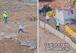 Se disfraza de obrero y roba en las obras del Camp Nou sin levantar sospechas: «Solo falta que salude»