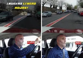 Un profesor de autoescuela explica cómo actuar si te encuentras esta línea roja en la carretera: «Las vais a empezar a ver»
