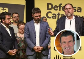 Figo se ríe de Gabriel Rufián por el resultado de ERC en las elecciones catalanas y él responde: «Se te ve cabizbajo»