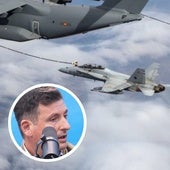 ¿Cuándo se tarda en cruzar España de punta a punta con un avión F-18?