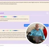 Un enfermo terminal enseña a una IA a parecerse a él para que pueda hablar con su familia cuando muera