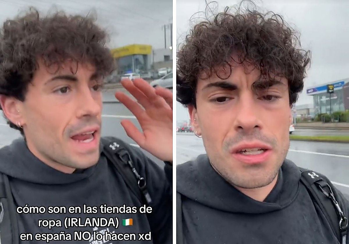 Alex, explicando su experiencia en la tienda