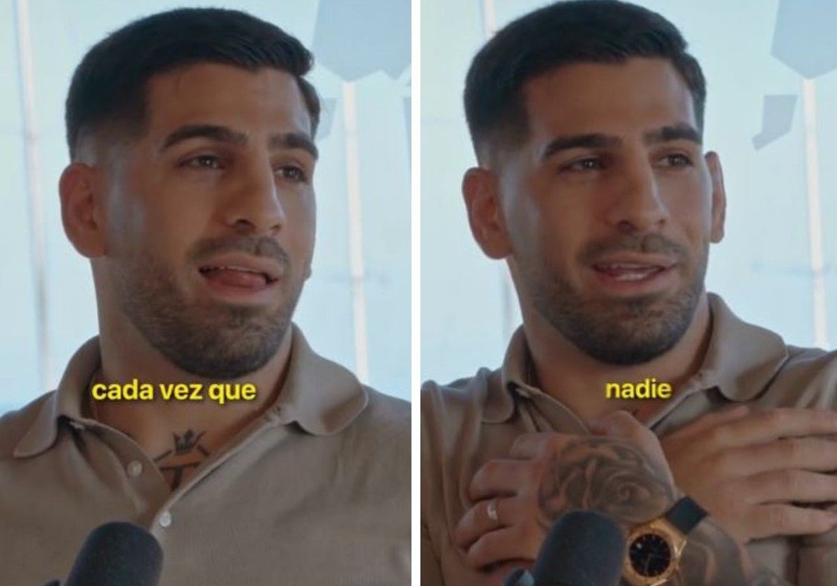 Topuria, durante su entrevista