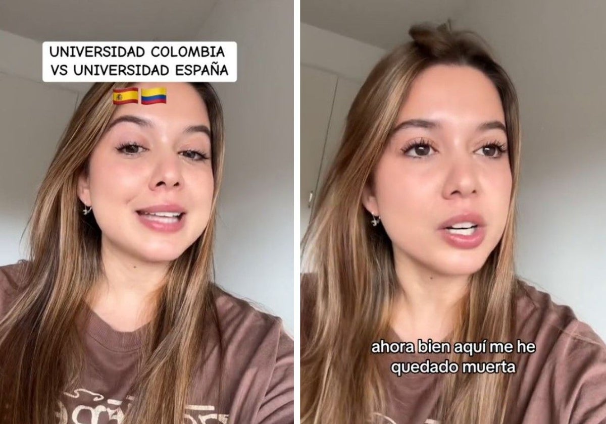 Raquel, durante su vídeo sobre una costumbre que le sorprende