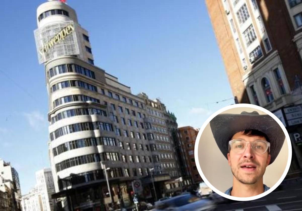 la Gran Vía y @smithinspain, estadounidense residente en España