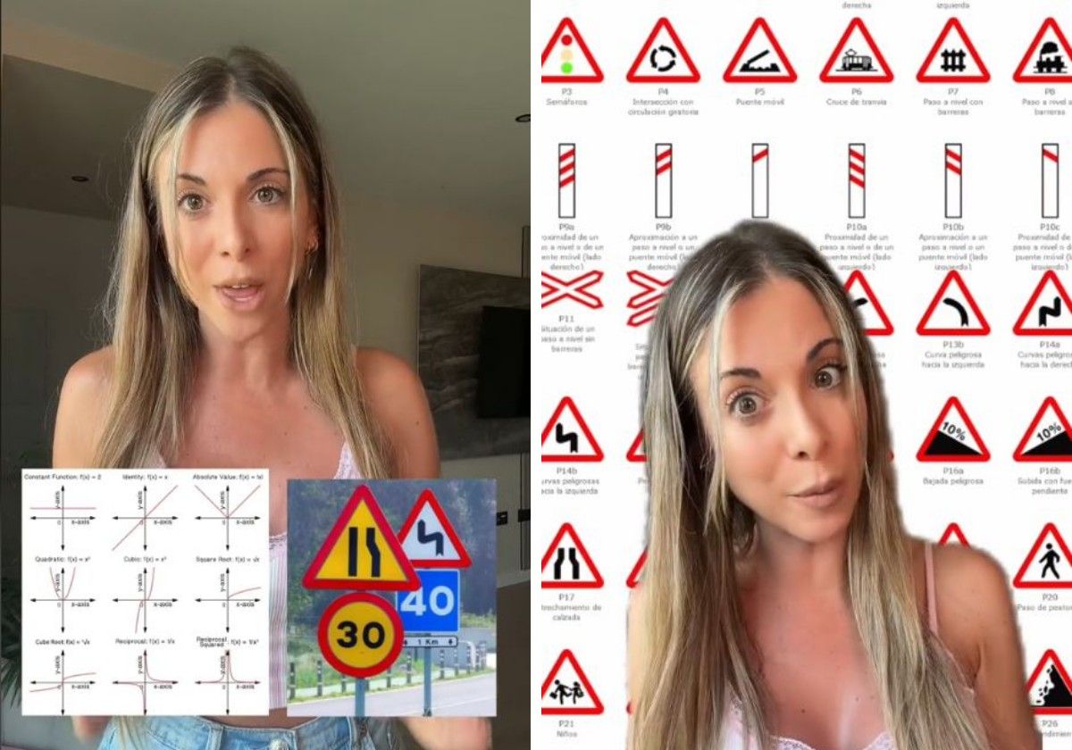 Una profesora de matemáticas da las claves para saber qué significan las principales señales de tráfico