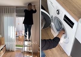 Una experta en limpieza da la clave para lavar las cortinas de casa sin que se arruguen