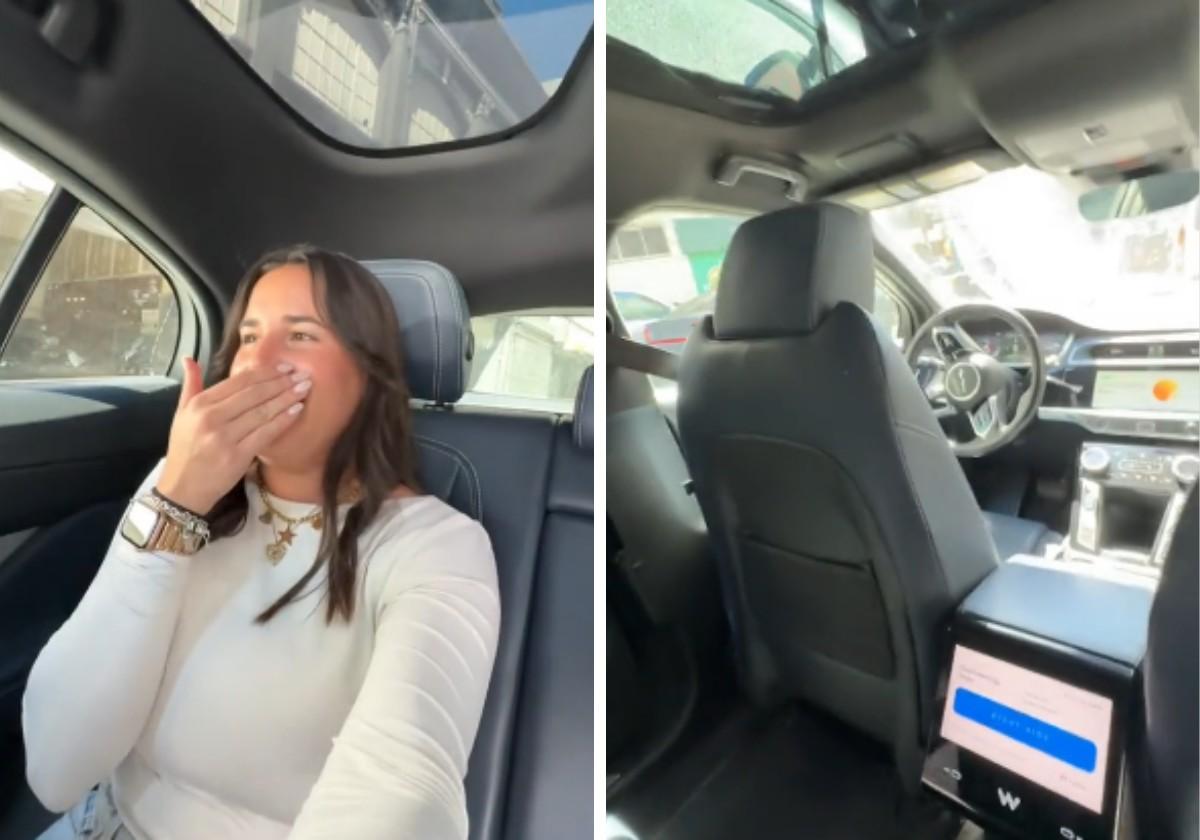 Una española en Estados Unidos se monta por primera vez en un coche sin conductor y este es su veredicto: «Me parece más...»