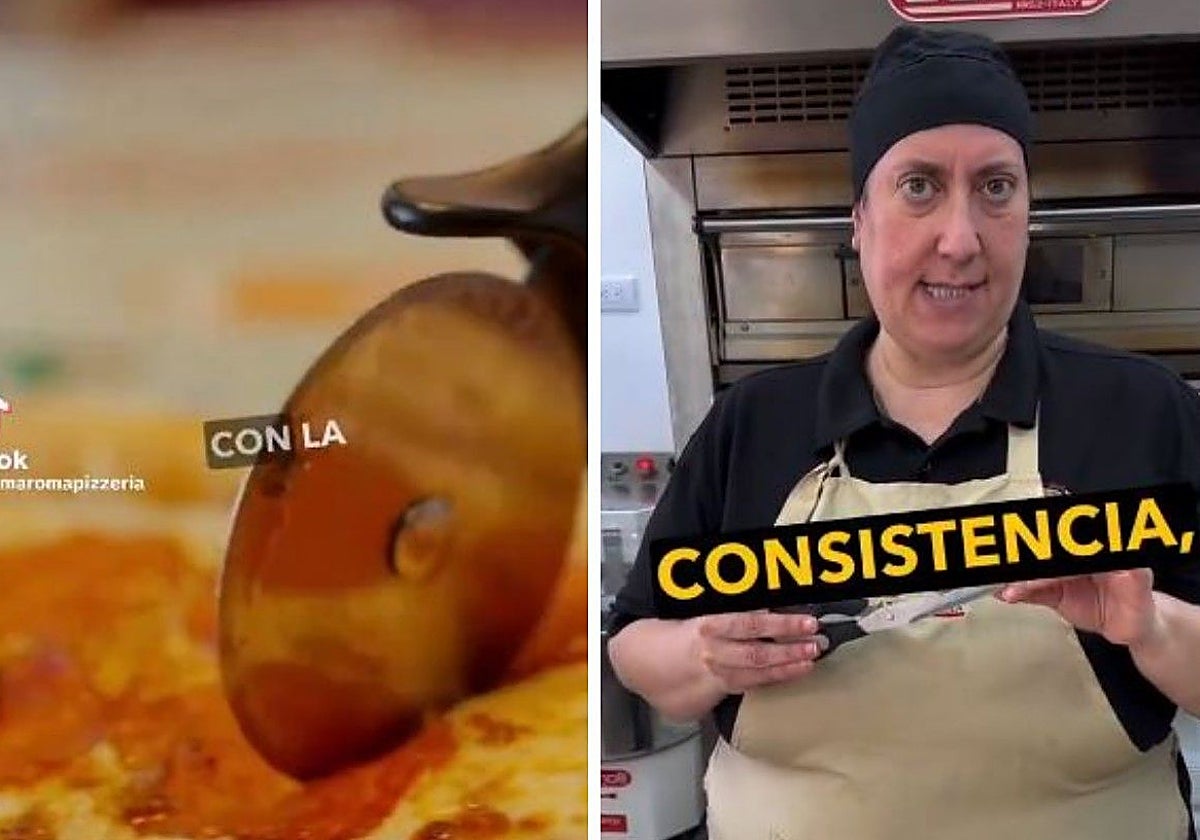 Roberta, dando sus consejos culinarios